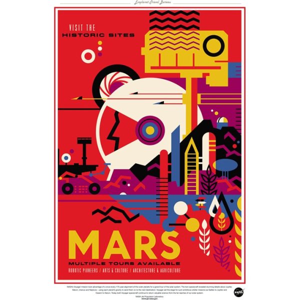 Советские плакаты про Марс