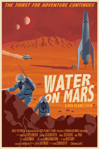 Постеры НАСА В стиле ретро