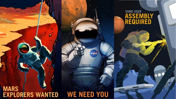 Путешествие на Марс плакат