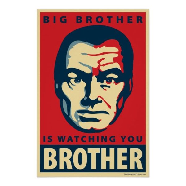 Оруэлл 1984 плакат большой брат