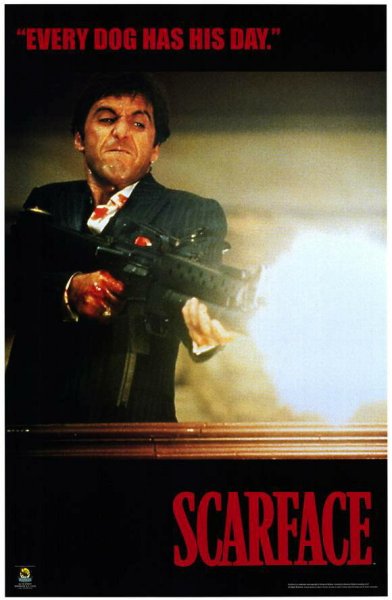 Лицо со шрамом 1983 Постер