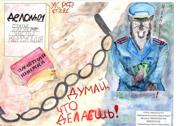 Антикоррупционный плакат