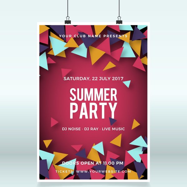 Постер вечеринка