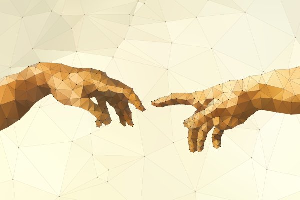 Сотворение Адама 3д