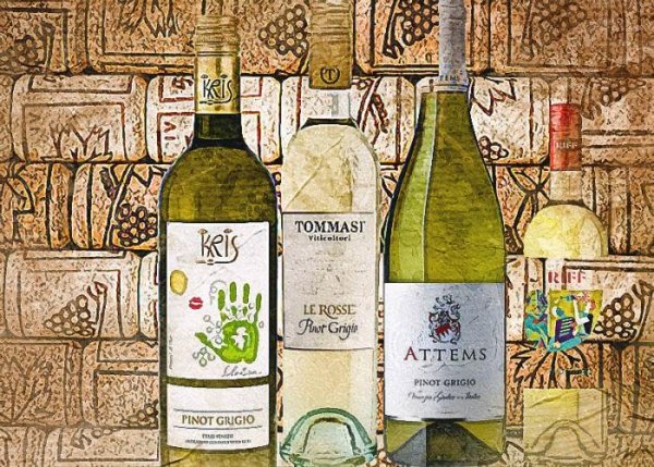 Плакат Шираз Пино Гриджио