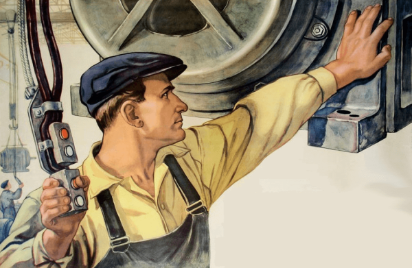 Советские плакаты производство