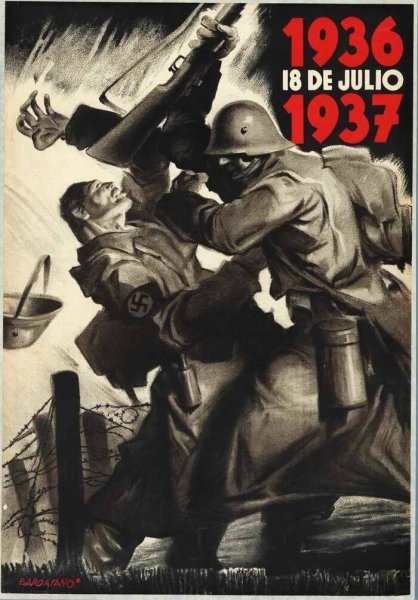 Гражданская война в Испании плакаты фалангистов