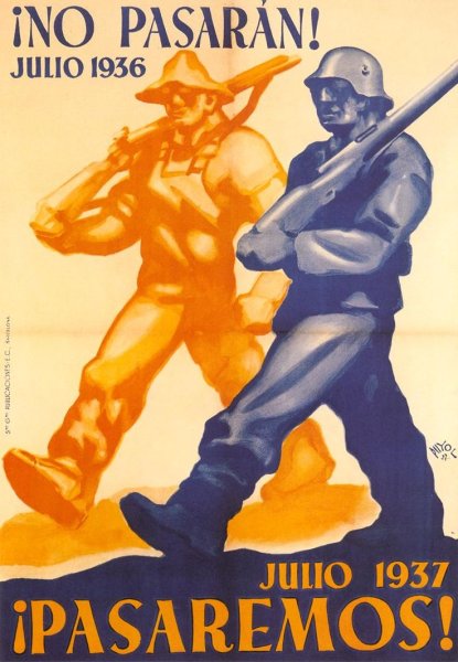 Плакаты времен гражданской войны в Испании