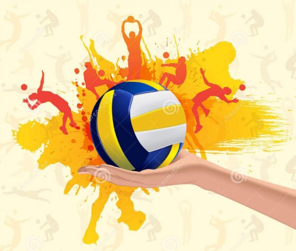 Плакат на тему волейбол