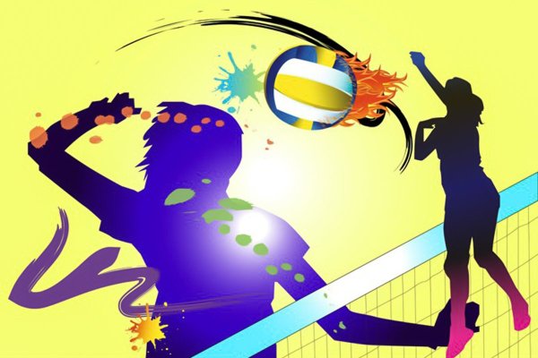 Граффити волейболиста