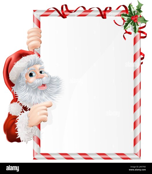 Новогодние рамки с Сантой