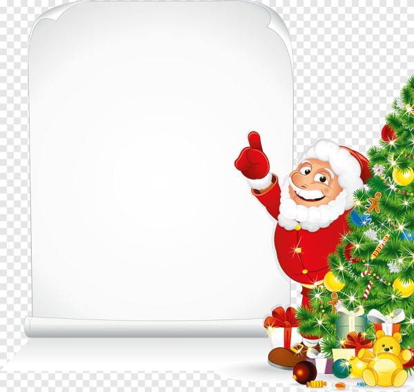 Новогодняя рамка с дедом Морозом