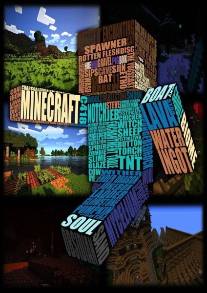 Minecraft плакат