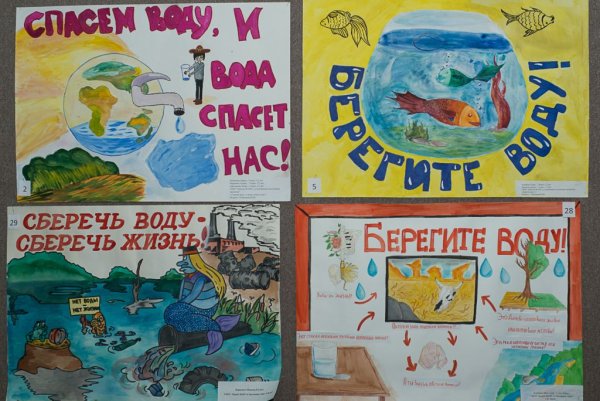 Плакат берегите воду