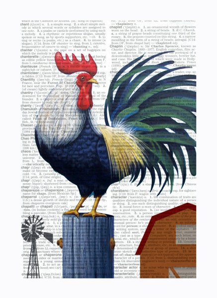 Петушок плакат фигурный