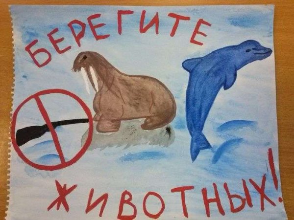 Рисунок берегите животных