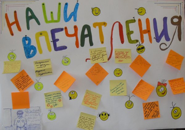 Уголок отряда в лагере