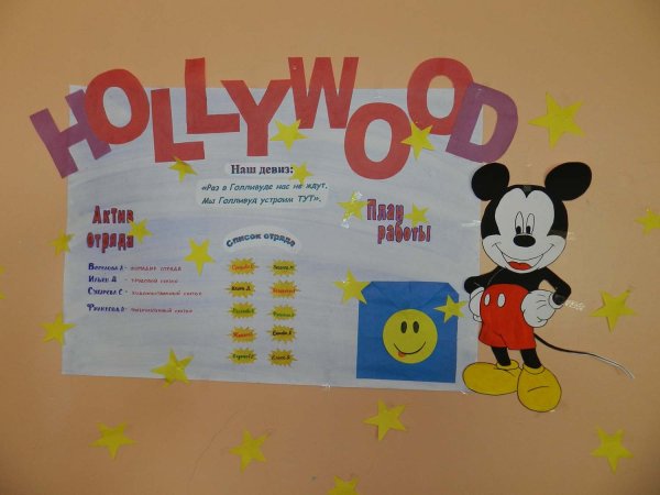 Плакат в лагерь для отряда