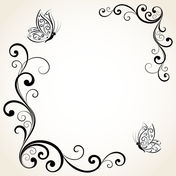 Рамки на бумаге узорные