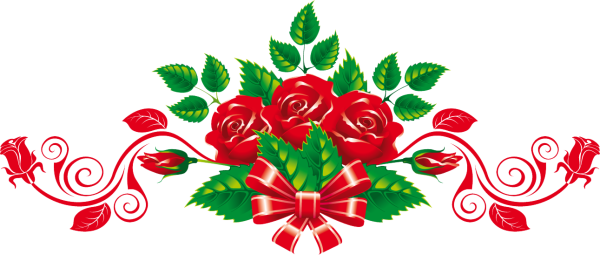 Горизонтальный орнамент из цветов