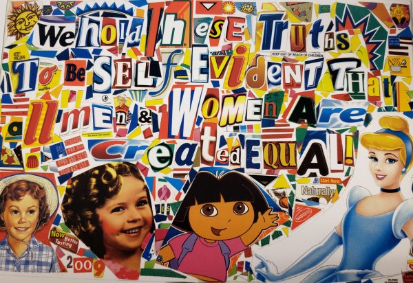 Коллаж из детских журналов