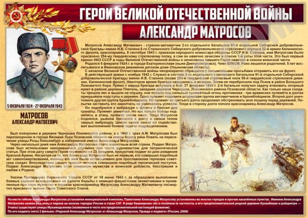 Герои ВОВ плакат