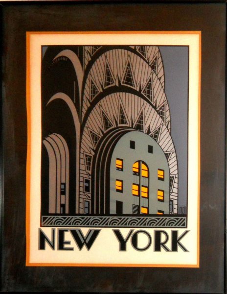 Ар деко рекламный плакат