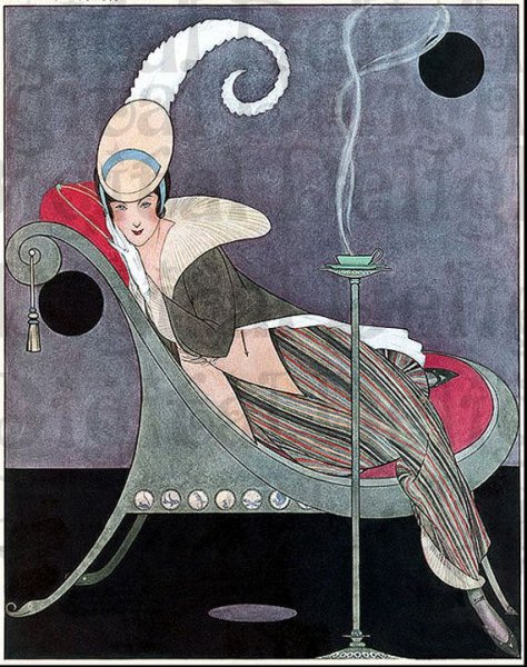 Рекламный плакат арт деко