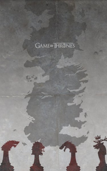 Игра престолов минималистичный Постер