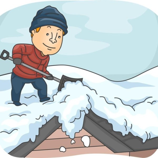 Уборка снега вручную