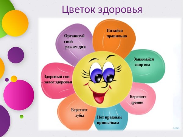 Цветок здоровья в детском саду