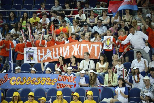 Плакат в поддержку команды