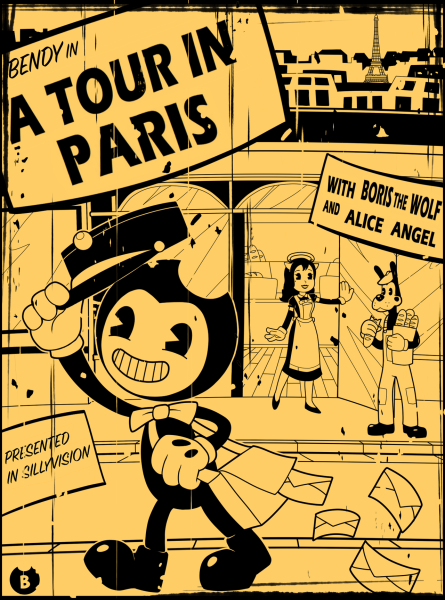 Плакаты из игры БЕНДИ И чернильная машина