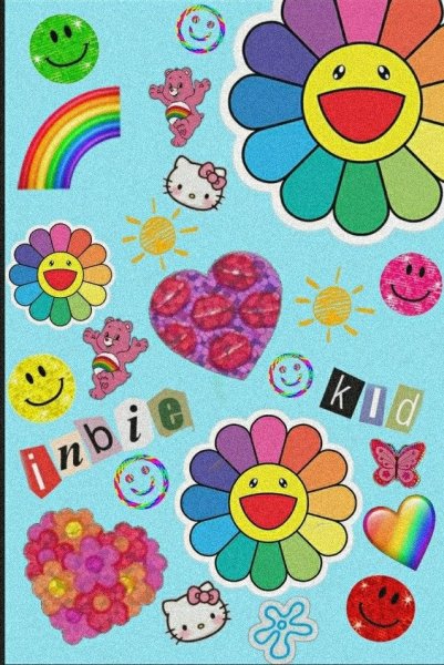 Плакаты в стиле инди КИД сердечки