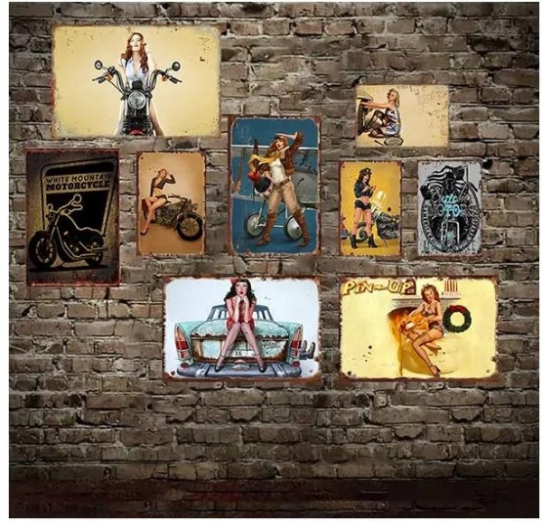 Металлические постеры