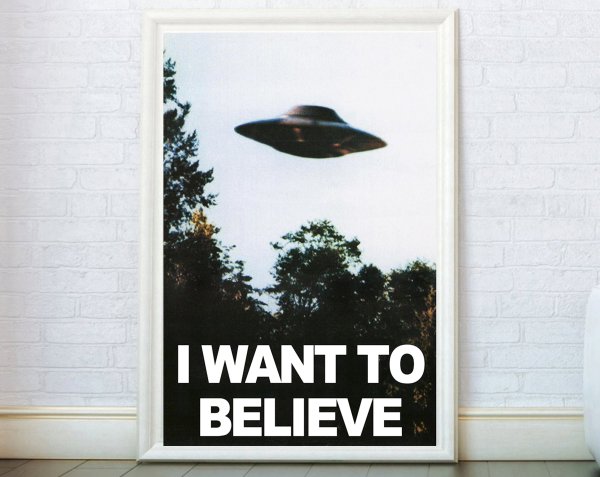 Секретные материалы Постер i want to believe