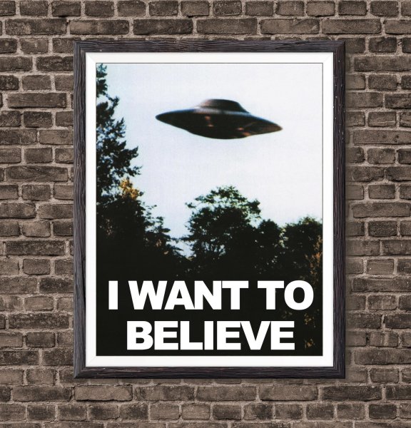 I want to believe Постер Малдера