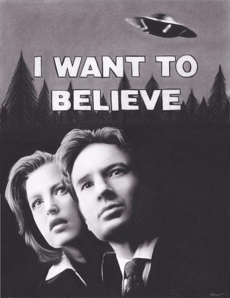 I want to believe Постер Малдера