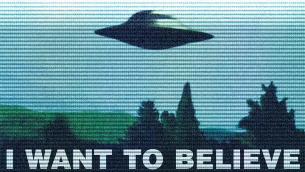 I want to believe оригинальный плакат