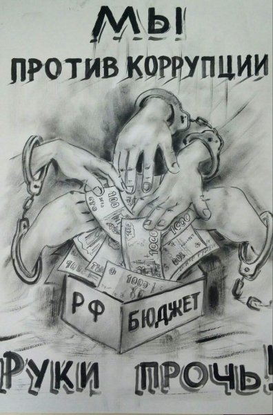 Коррупция плакат