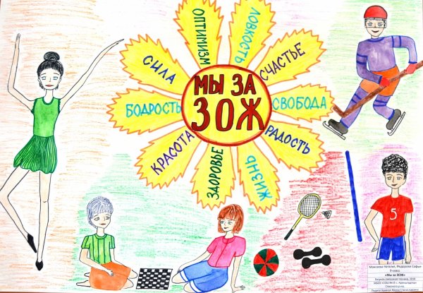 Плркат на тему здоровый образ жизни