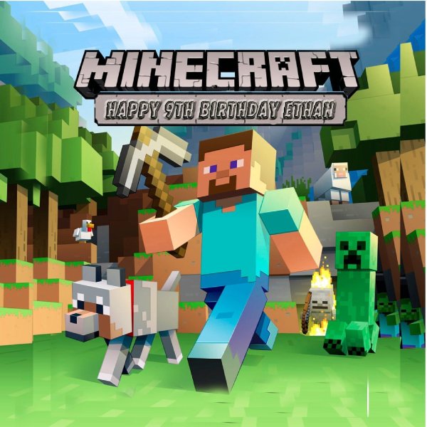 Плакат с МАЙНКРАФТОМ