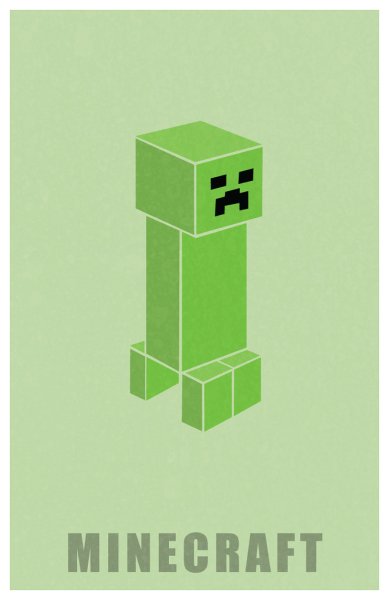КРИПЕР майнкрафт Постер