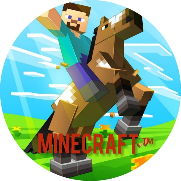 Постер игры майнкрафт