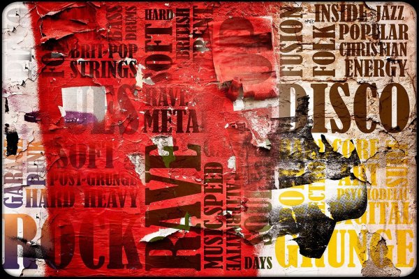 Стиль гранж в графическом дизайне