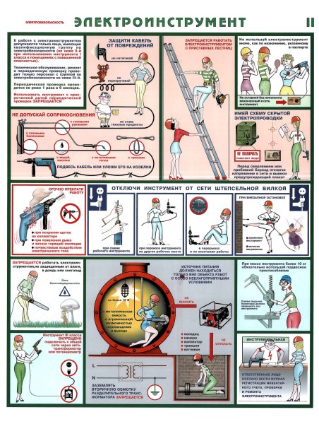 Техника безопасности электроинструмент