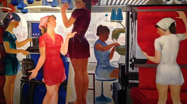 Александр Дейнека. Стахановцы. 1937