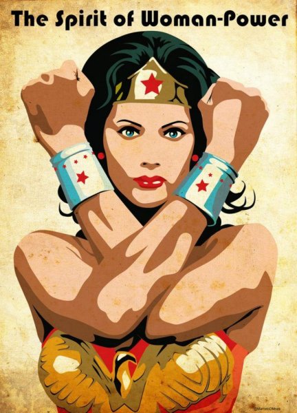 Ретро Постер Вандер Вумен