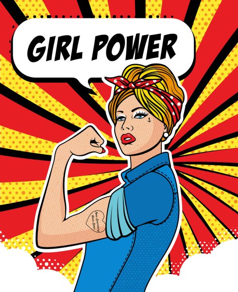 Girl Power поп арт