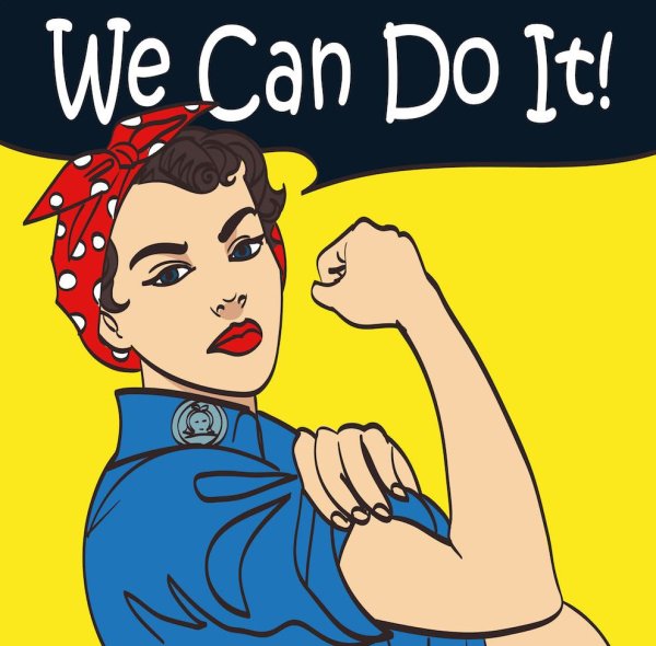 Плакат феминизм we can do it